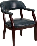 Navy Vinyl Luxurious Conference Chair