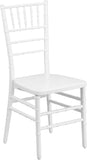 HERCULES INDESTRUCTO White Resin Stacking Chiavari Chair