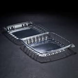 DART C89PST1 ClearSeal® Hinged Lid MEDIUM SHALLOW Containers 8-5/16" x 8-5/16" x 2"