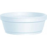 DART 8 OZ WHITE FOAM SQUAT FOOD CONTAINER Stock Number 8SJ32