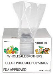PRODUCE POLY BAGS 8"X4"X18"