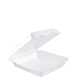 Dart 206HT1 foam containers - Performer® - All Purpose, Shallow Single Compartment with removable lid