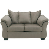 Signature Design by Ashley Darcy Loveseat in Cobblestone Fabric