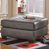 Signature Design by Ashley Alliston Oversized Accent Ottoman in Gray DuraBlend
