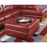 Signature Design by Ashley Alliston Oversized Ottoman in Salsa DuraBlend