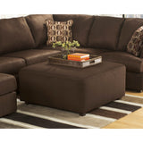 Signature Design by Ashley Cowan Oversized Ottoman in Cafe Fabric