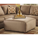 Signature Design by Ashley Cowan Oversized Ottoman in Mocha Fabric