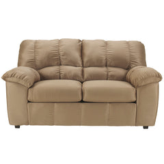 Signature Design by Ashley Dominator Loveseat in Mocha Fabric