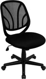 Y-GO Chair™ Mid-Back Black Mesh Swivel Task Chair