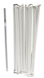 WB Plastic Giant (Jumbo) Straws Individually Wrapped 10-1/4", Clear, 500 per Box