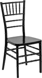 HERCULES PREMIUM Series Black Resin Stacking Chiavari Chair