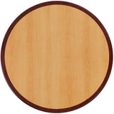 48'' Round Two-Tone Resin Cherry and Mahogany Table Top