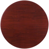48'' Round Resin Mahogany Table Top