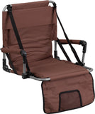 Folding Stadium Chair in Brown