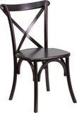 HERCULES Series Walnut Wood Cross Back Chair