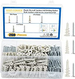Drywall Anchors Self Drilling Hollow Wall Anchors with Screws, No Pre Drill Hole Preparation Required