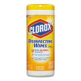 Clorox 01594 Disinfecting Wet Wipes, Lemon Scent