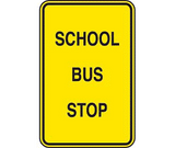 School Bus Stop Sign 24X36