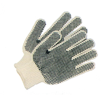 Men's PVC-Dotted String Knit Gloves