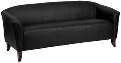 HERCULES Imperial Series Black Leather Sofa