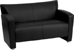 HERCULES Majesty Series Black Leather Loveseat