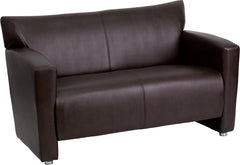 HERCULES Majesty Series Brown Leather Loveseat