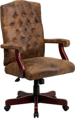 Bomber Brown Classic Executive Swivel Office Chair