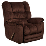 Contemporary Temptation Mahogany Microfiber Rocker Recliner