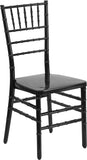 HERCULES INDESTRUCTO Series Black Resin Stacking Chiavari Chair