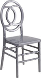 HERCULES INDESTRUCTO Series Silver Resin Royal Stacking Chair