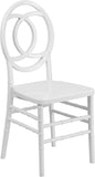 HERCULES INDESTRUCTO Series White Resin Royal Stacking Chair