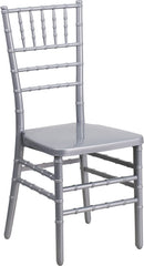 HERCULES INDESTRUCTO Series Silver Resin Stacking Chiavari Chair