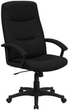 High Back Black Fabric Executive Swivel Office Chair