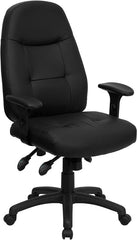 High Back Black Leather Executive Swivel Office Chair