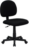 Low Back Ergonomic Black Fabric Swivel Task Chair