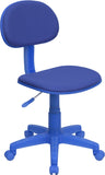 Blue Fabric Ergonomic Swivel Task Chair