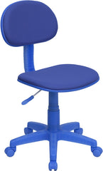 Blue Fabric Ergonomic Swivel Task Chair