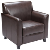 HERCULES Diplomat Series Brown Leather Chair