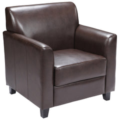 HERCULES Diplomat Series Brown Leather Chair