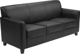 HERCULES Diplomat Series Black Leather Sofa