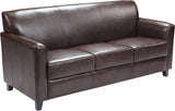 HERCULES Diplomat Series Brown Leather Sofa