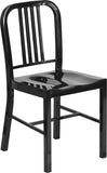 Black Metal Indoor-Outdoor Chair