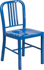 Blue Metal Indoor-Outdoor Chair