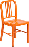 Orange Metal Indoor-Outdoor Chair