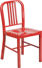 Red Metal Indoor-Outdoor Chair