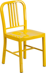 Yellow Metal Indoor-Outdoor Chair