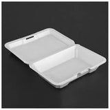 Dart 206HT1P foam containers - Performer® - All Purpose, Shallow Single Compartment with removable lid (Embossed Prosperity™ Design)