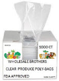 PRODUCE POLY BAGS 8"X4"X18"