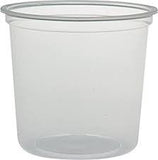 DART MicroGourmet polypropylene Deli Containers 24 OZ TRANSLUCENT, 500 CS