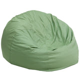 Oversized Solid Green Bean Bag Chair
